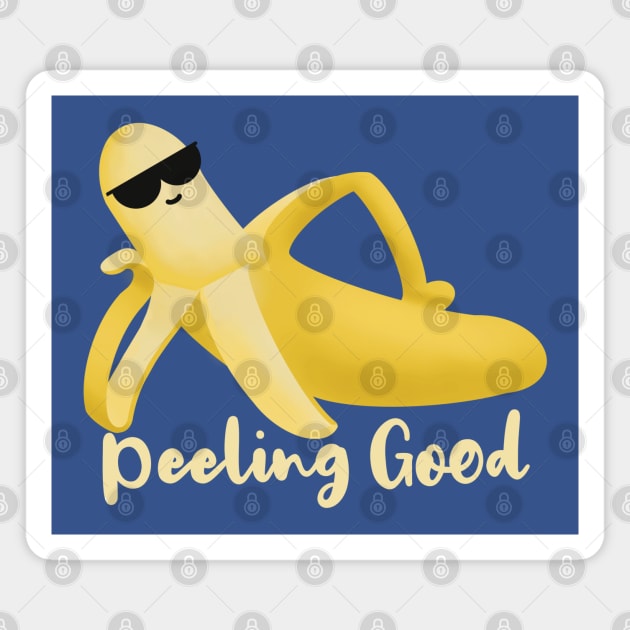 Peeling Good Banana Pun Magnet by Punful